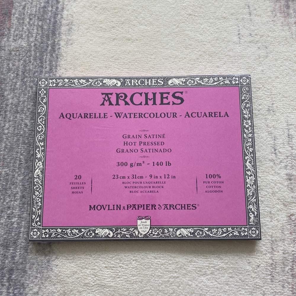 ARCHES Hot Pressed Watercolor Block